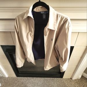 Boys Khaki Polo Jacket